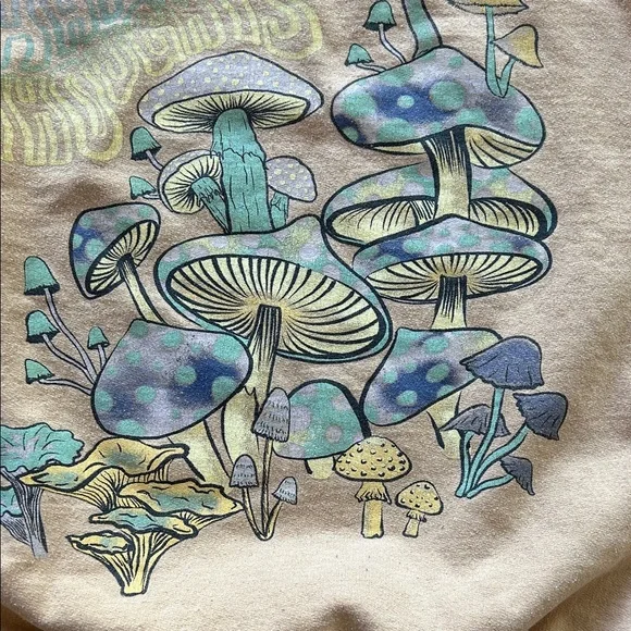 Project Social T Tan Mushroom Graphic Sweatshirt - Picture 4 of 5